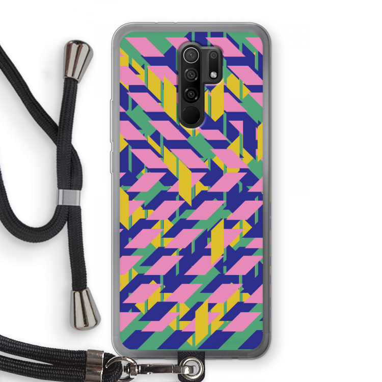 Skew Blush 1: Xiaomi Redmi 9 Transparant Hoesje met koord