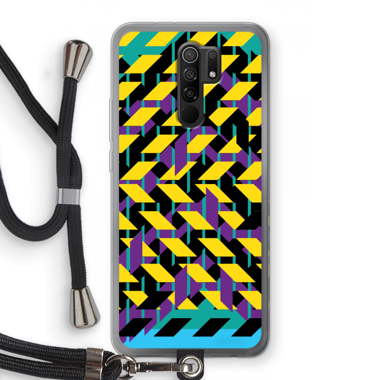 Skew Bee 3: Xiaomi Redmi 9 Transparant Hoesje met koord