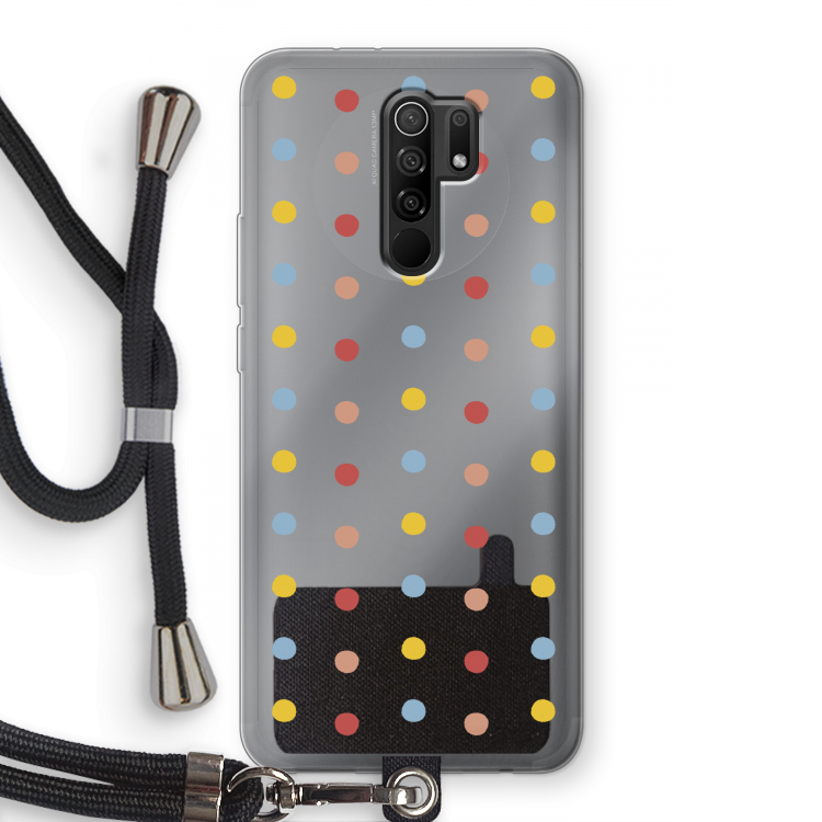 Bollen: Xiaomi Redmi 9 Transparant Hoesje met koord
