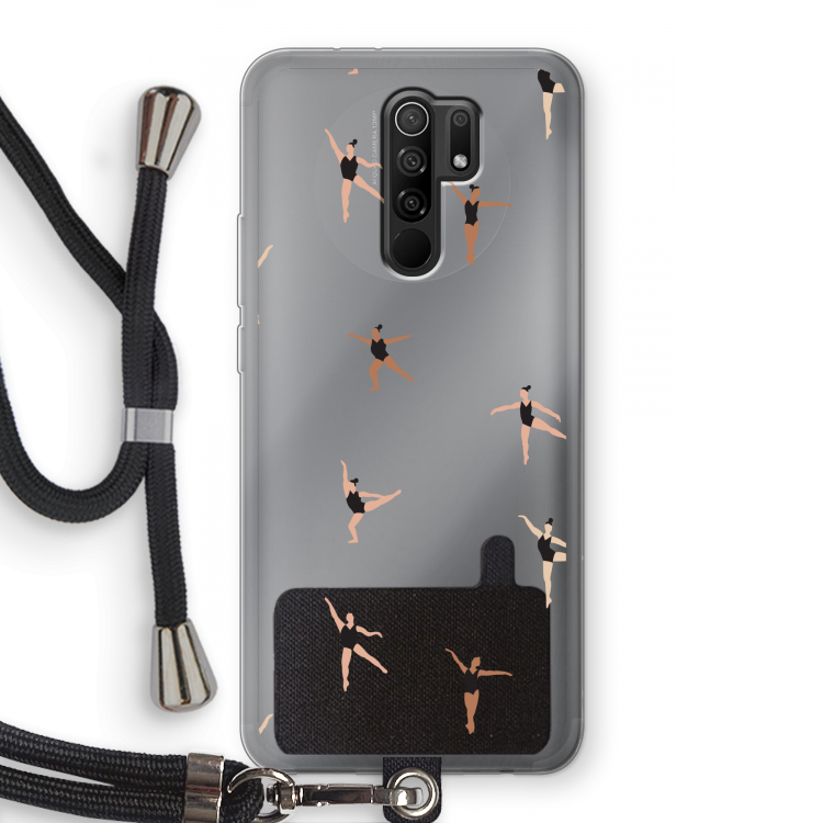 Dancing #1: Xiaomi Redmi 9 Transparant Hoesje met koord