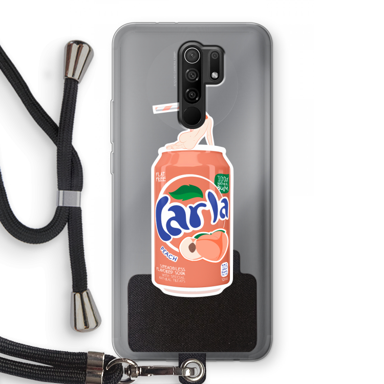 S(peach)less: Xiaomi Redmi 9 Transparant Hoesje met koord