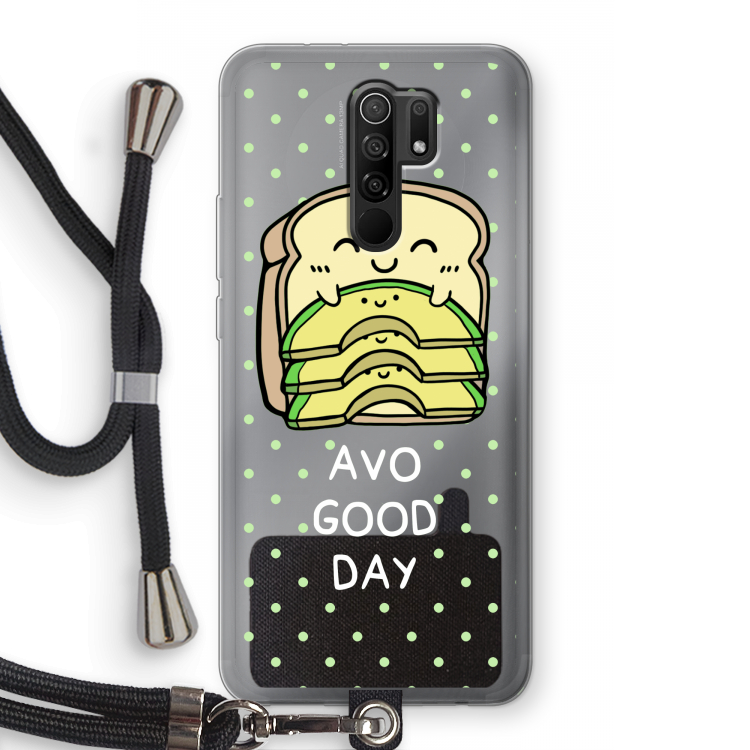 Avo Good Day: Xiaomi Redmi 9 Transparant Hoesje met koord