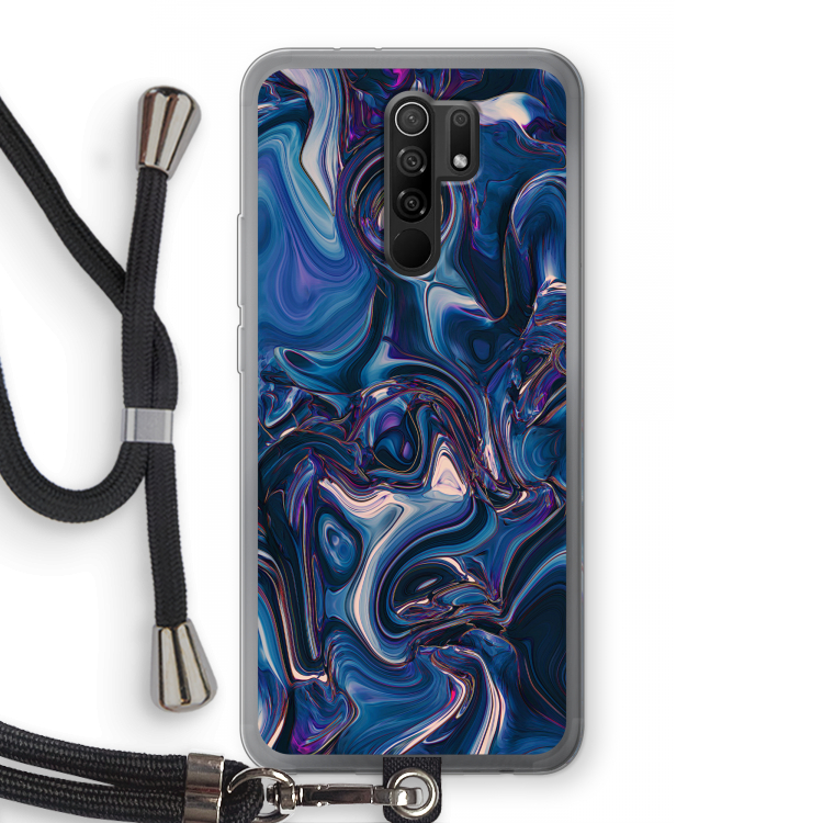 Mirrored Mirage: Xiaomi Redmi 9 Transparant Hoesje met koord