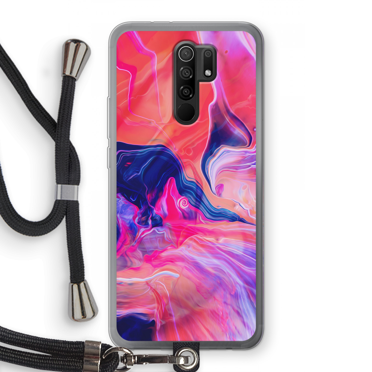 Earth And Ocean: Xiaomi Redmi 9 Transparant Hoesje met koord