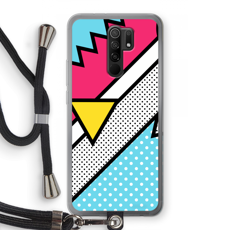 Pop Art #3: Xiaomi Redmi 9 Transparant Hoesje met koord