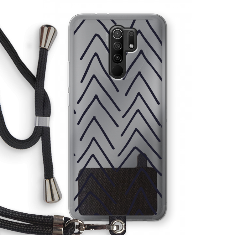 Marrakech Arrows: Xiaomi Redmi 9 Transparant Hoesje met koord