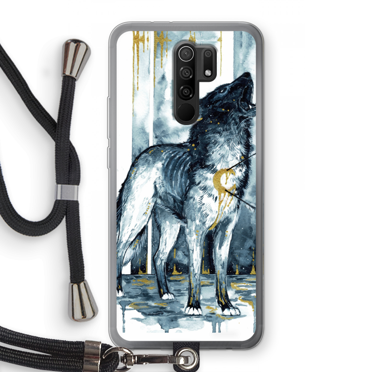 Bleeding Soul: Xiaomi Redmi 9 Transparant Hoesje met koord