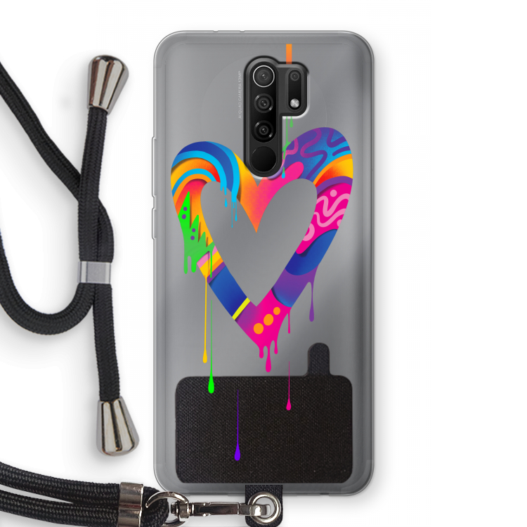 Melts My Heart: Xiaomi Redmi 9 Transparant Hoesje met koord