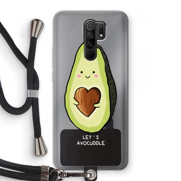 Avocuddle: Xiaomi Redmi 9 Transparant Hoesje met koord