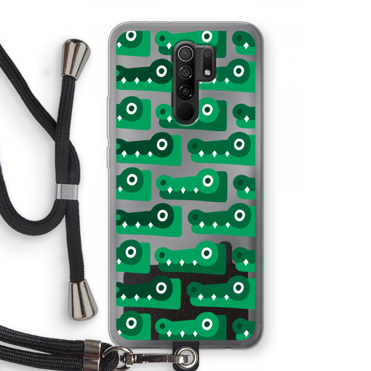 Crocs: Xiaomi Redmi 9 Transparant Hoesje met koord