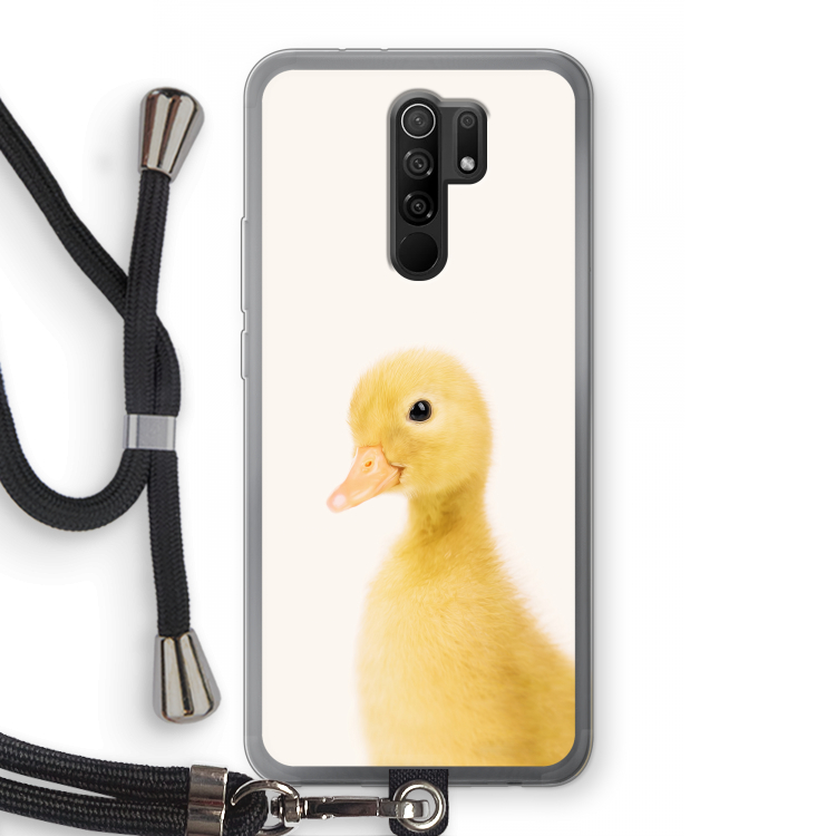 Duke: Xiaomi Redmi 9 Transparant Hoesje met koord