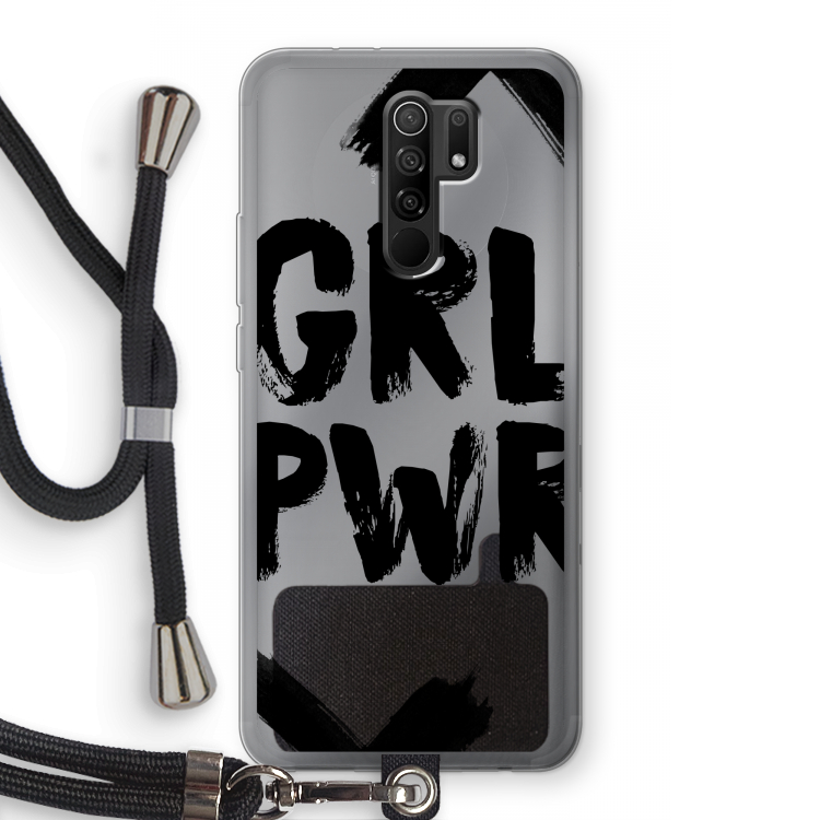 Girl Power #2: Xiaomi Redmi 9 Transparant Hoesje met koord
