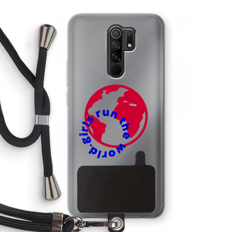 Run The World: Xiaomi Redmi 9 Transparant Hoesje met koord