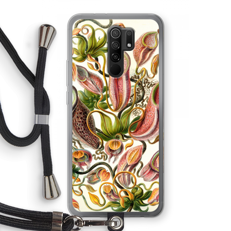 Haeckel Nepenthaceae: Xiaomi Redmi 9 Transparant Hoesje met koord