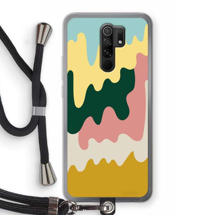 Baar B: Xiaomi Redmi 9 Transparant Hoesje met koord