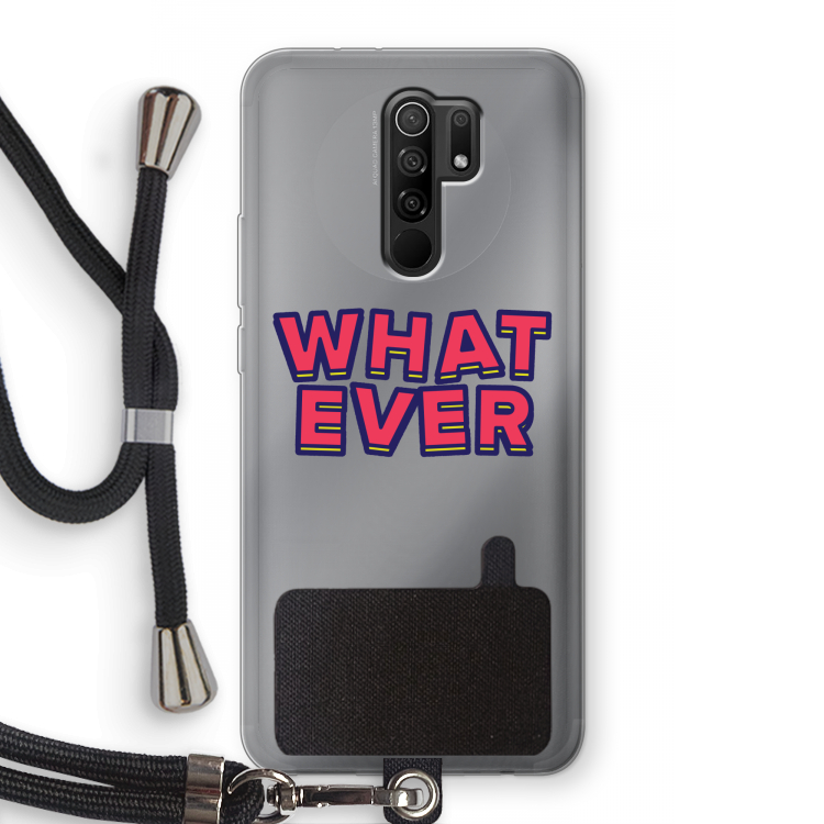 Whatever: Xiaomi Redmi 9 Transparant Hoesje met koord