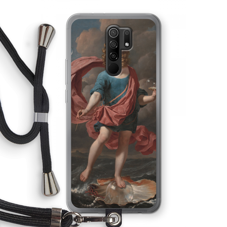 Soap Bubbles: Xiaomi Redmi 9 Transparant Hoesje met koord