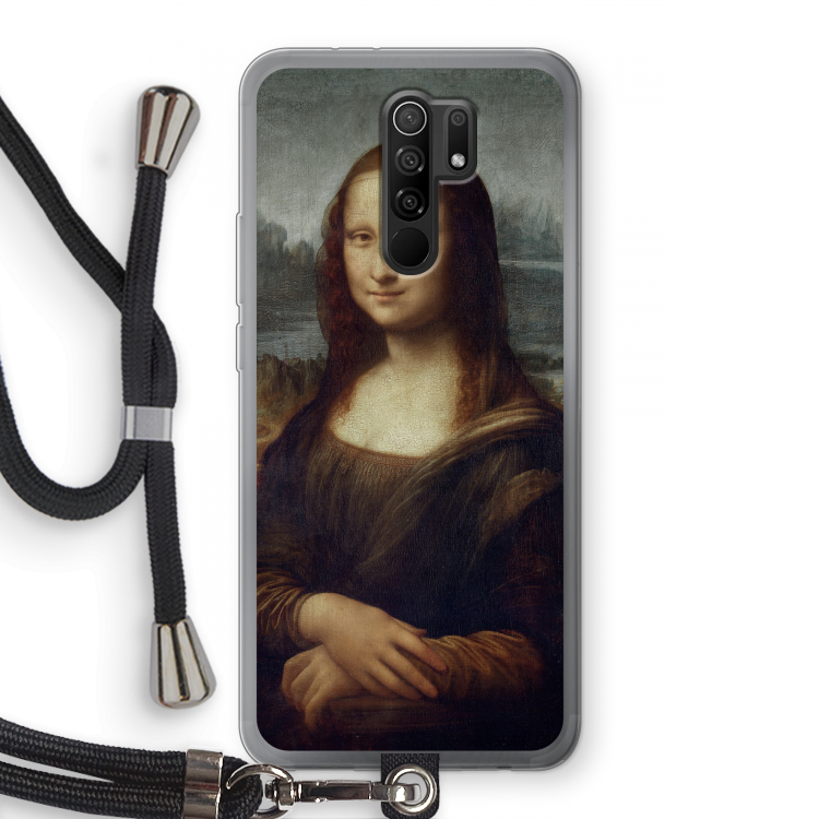 Mona Lisa: Xiaomi Redmi 9 Transparant Hoesje met koord