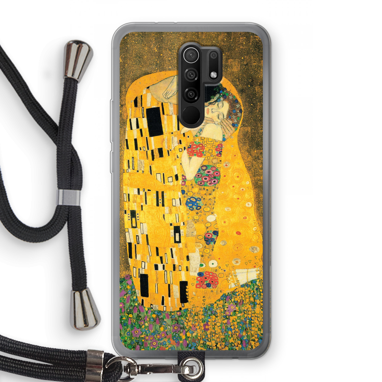 Der Kuss: Xiaomi Redmi 9 Transparant Hoesje met koord