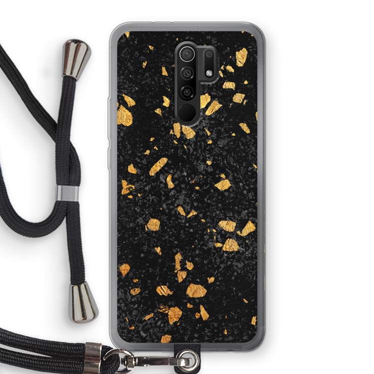 Terrazzo N°7: Xiaomi Redmi 9 Transparant Hoesje met koord