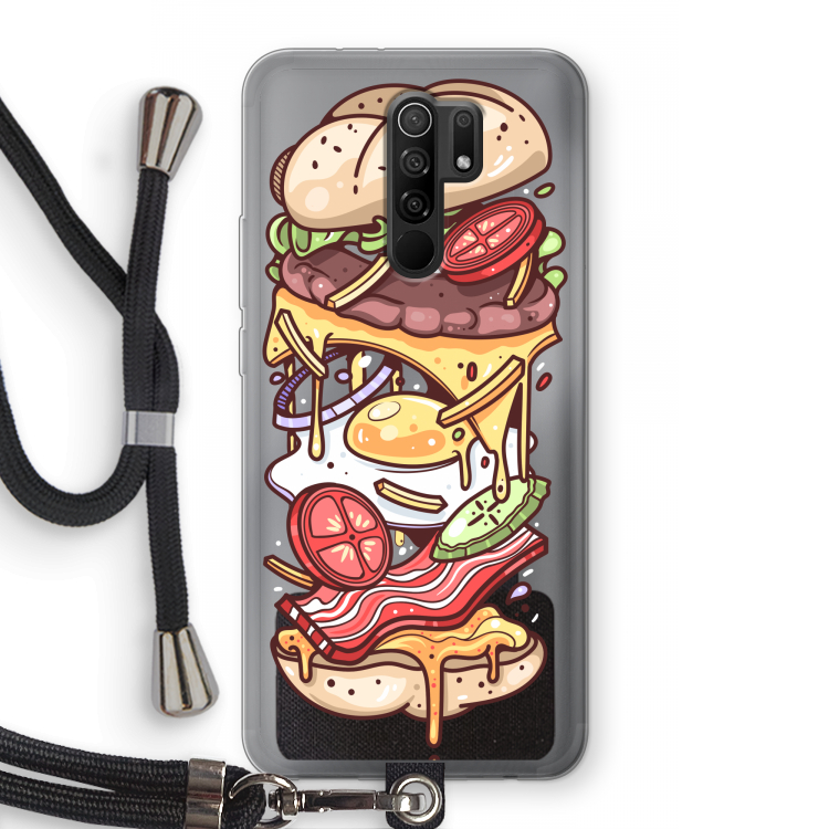 Diet Coke Please: Xiaomi Redmi 9 Transparant Hoesje met koord