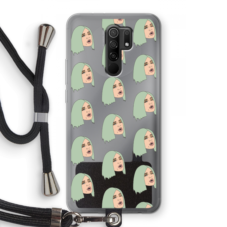 King Kylie: Xiaomi Redmi 9 Transparant Hoesje met koord