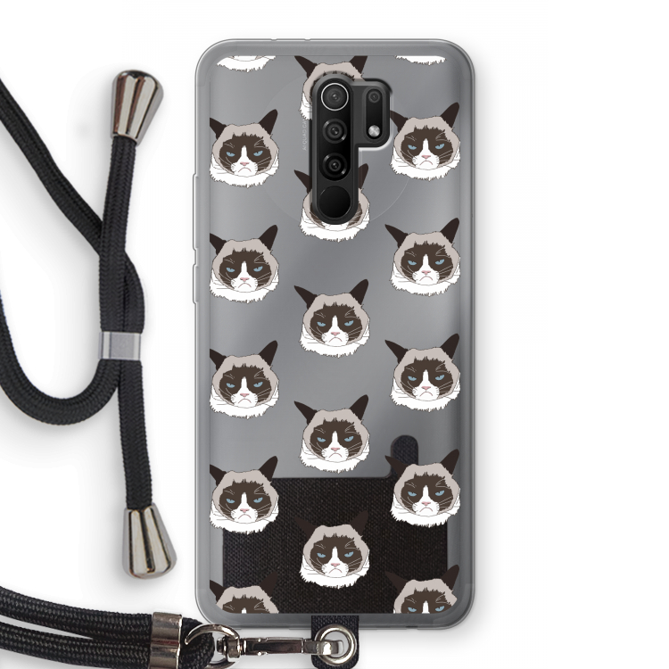 It's a Purrr Case: Xiaomi Redmi 9 Transparant Hoesje met koord