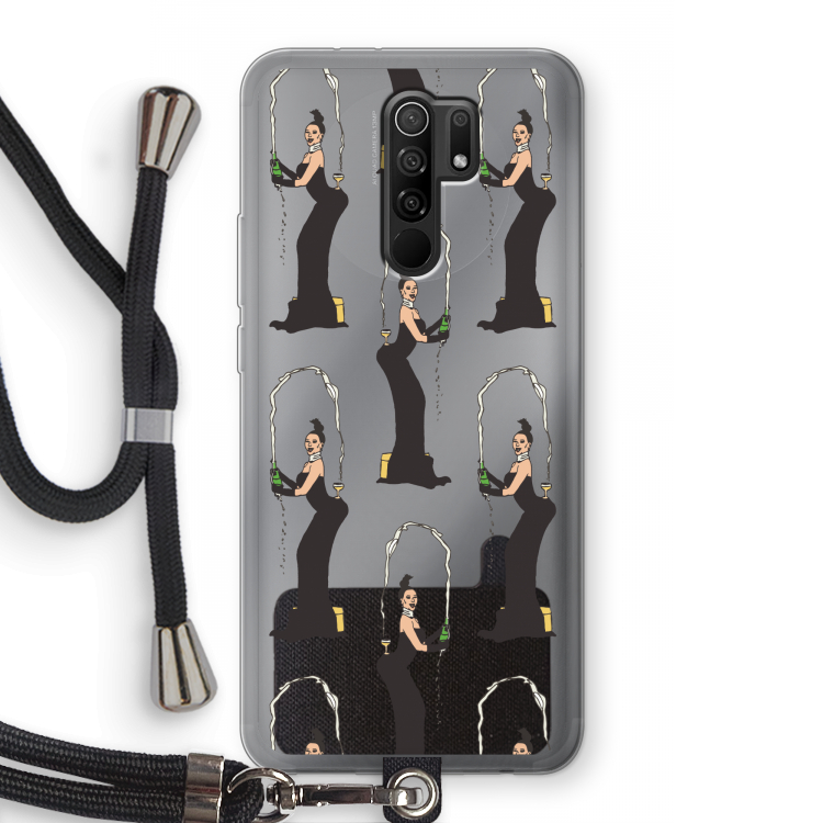 Pop Some Kim: Xiaomi Redmi 9 Transparant Hoesje met koord