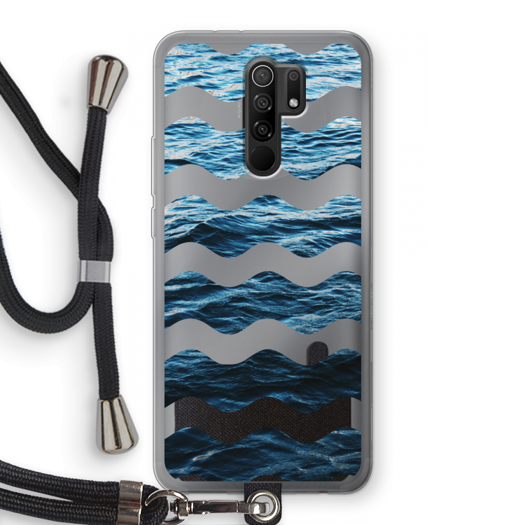 Oceaan: Xiaomi Redmi 9 Transparant Hoesje met koord