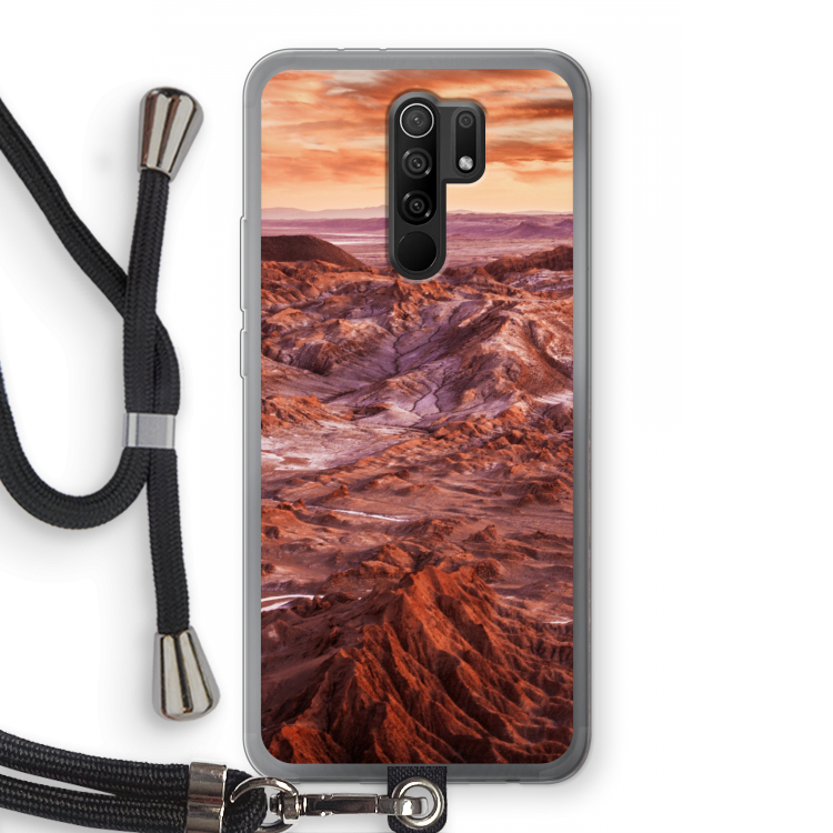 Mars: Xiaomi Redmi 9 Transparant Hoesje met koord