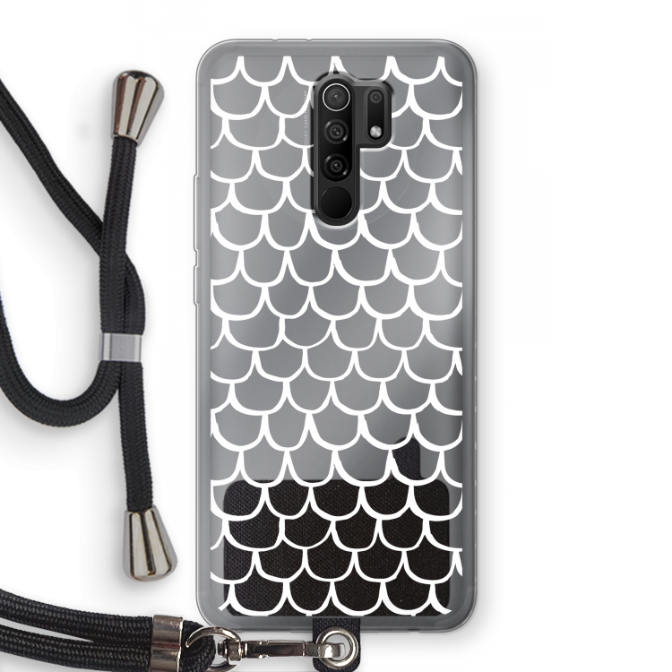 Dakpannetjes: Xiaomi Redmi 9 Transparant Hoesje met koord