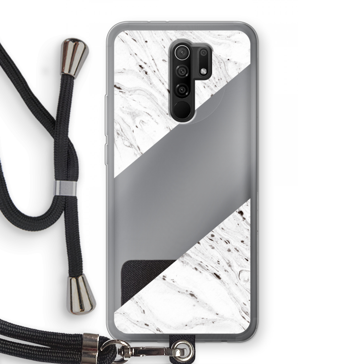 Biggest stripe: Xiaomi Redmi 9 Transparant Hoesje met koord