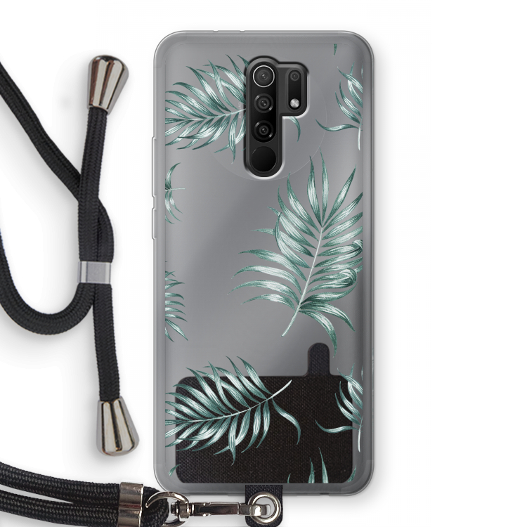 Simple leaves: Xiaomi Redmi 9 Transparant Hoesje met koord