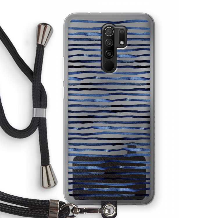 Verrassende lijnen: Xiaomi Redmi 9 Transparant Hoesje met koord