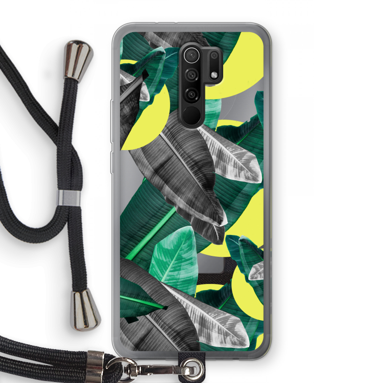 Fantasie jungle: Xiaomi Redmi 9 Transparant Hoesje met koord