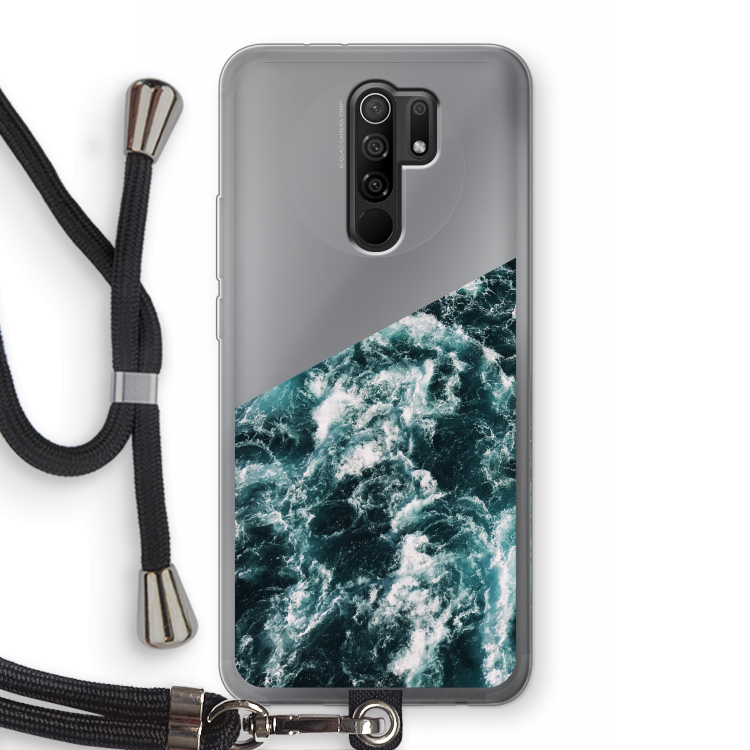 Zee golf: Xiaomi Redmi 9 Transparant Hoesje met koord