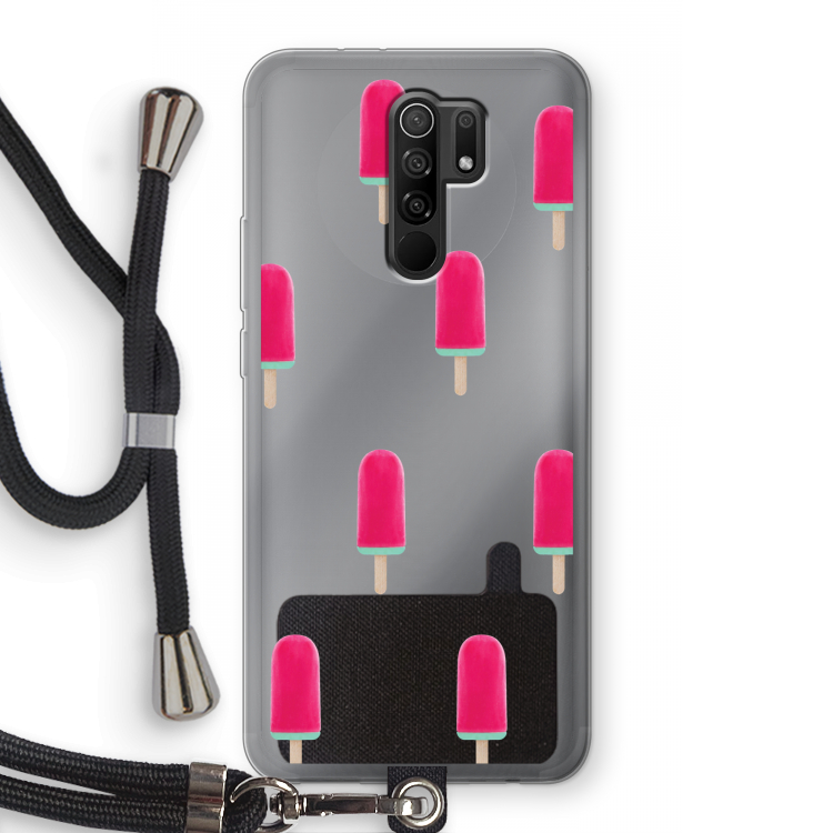 Waterijsje: Xiaomi Redmi 9 Transparant Hoesje met koord