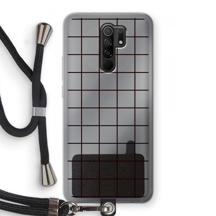 Rooster: Xiaomi Redmi 9 Transparant Hoesje met koord