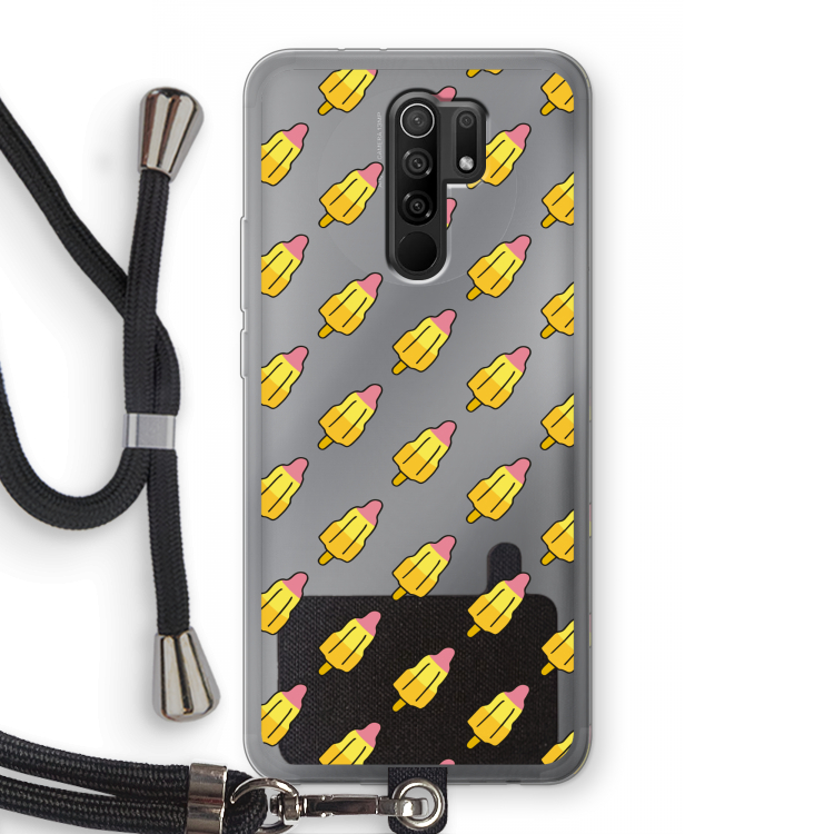 Waterijsjes: Xiaomi Redmi 9 Transparant Hoesje met koord