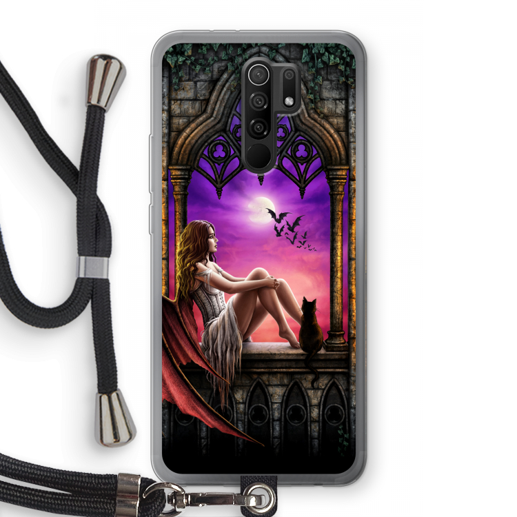 Kinderen van de nacht: Xiaomi Redmi 9 Transparant Hoesje met koord