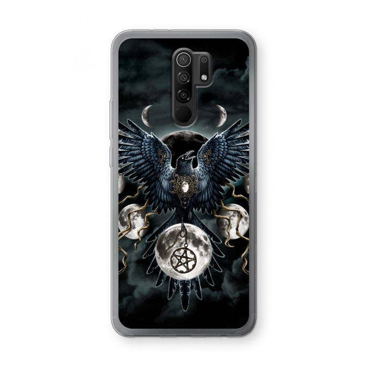 Sinister Wings: Xiaomi Redmi 9 Transparant Hoesje