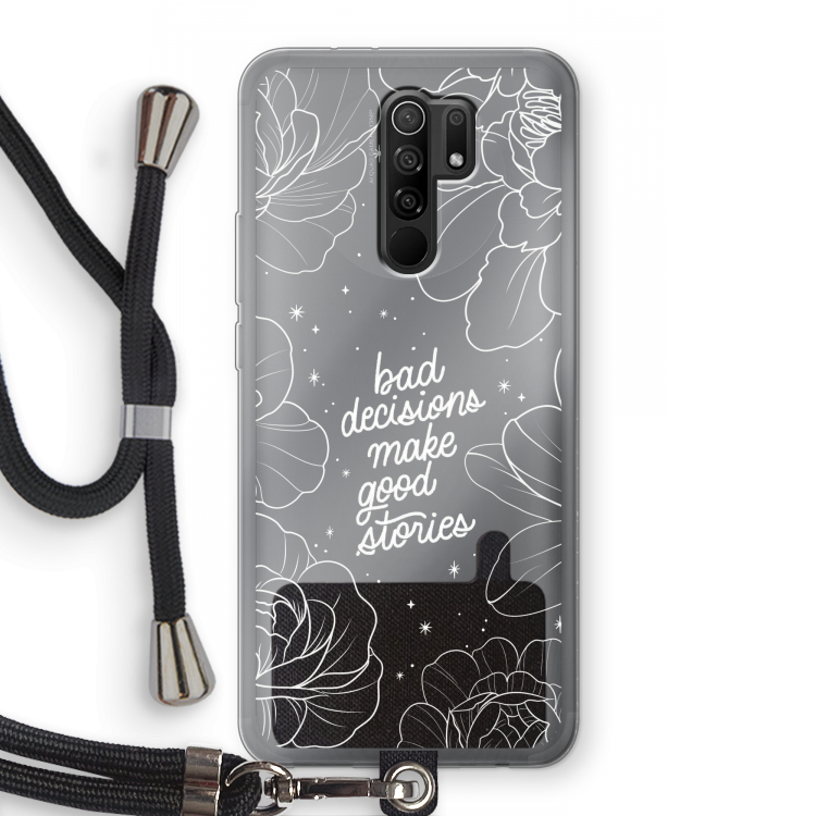 Good stories: Xiaomi Redmi 9 Transparant Hoesje met koord