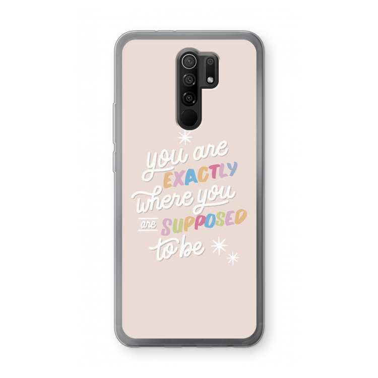 Right Place: Xiaomi Redmi 9 Transparant Hoesje