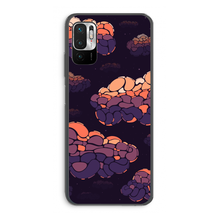 Patroon Wolken: Xiaomi Redmi Note 10 5G Transparant Hoesje