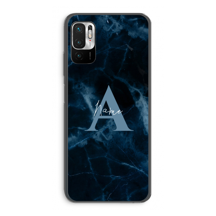 Midnight Marble: Xiaomi Redmi Note 10 5G Transparant Hoesje