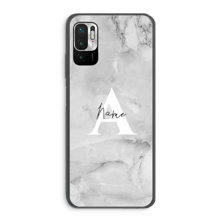 Ivory Marble: Xiaomi Redmi Note 10 5G Transparant Hoesje