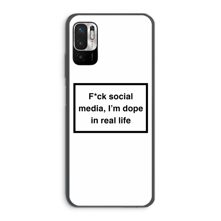 I'm dope: Xiaomi Redmi Note 10 5G Transparant Hoesje