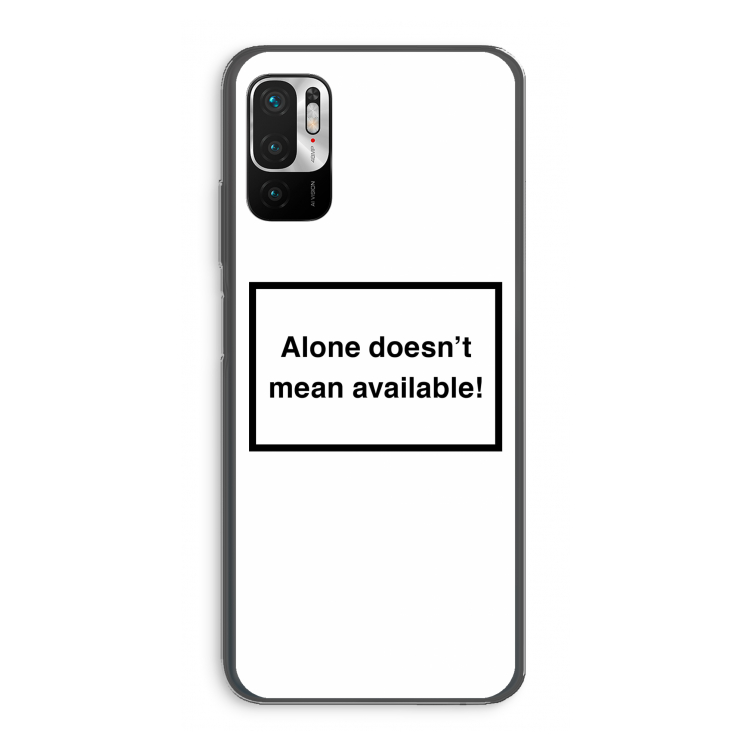 Alone: Xiaomi Redmi Note 10 5G Transparant Hoesje
