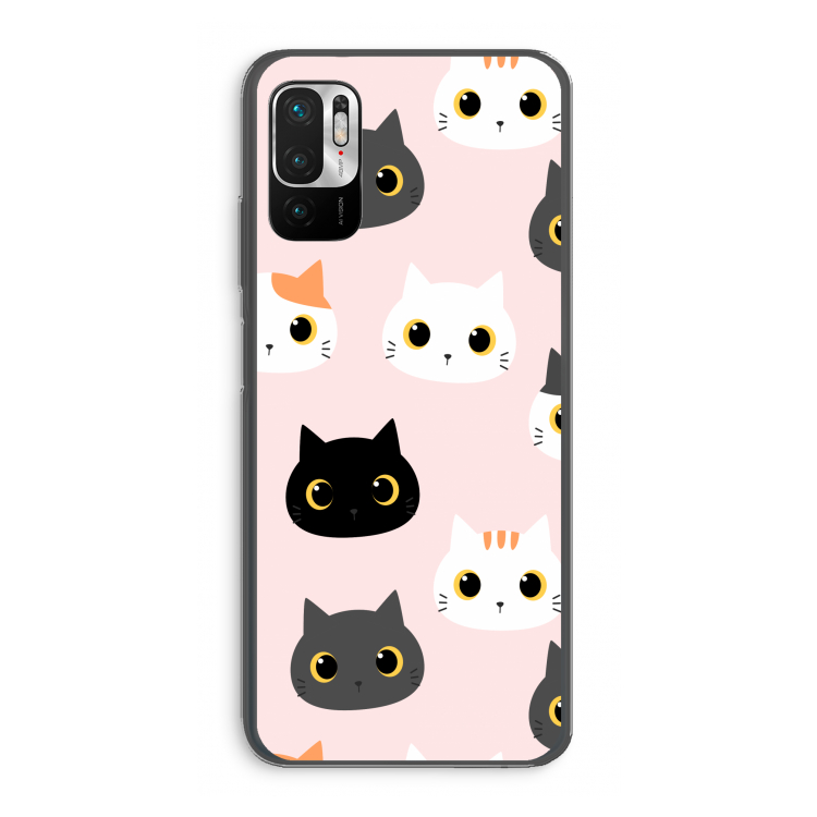 Katten: Xiaomi Redmi Note 10 5G Transparant Hoesje