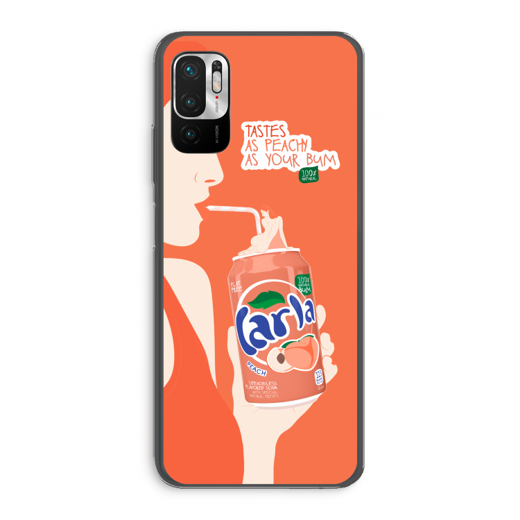Peach please!: Xiaomi Redmi Note 10 5G Transparant Hoesje